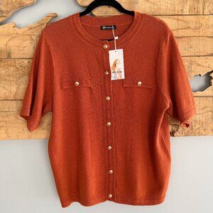 PrettyGarden Sweater Women, Textured Knit Classic Quiet Luxury, L, New with Tags